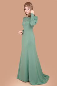 Kolyeli Peplum Tesettur Elbise Mint Urun Kodu Biss4186 84 90 Tl Afrika Elbise The Dress Elbise