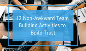 Examples of activity types include icebreaker questions, virtual campfires, and group fitness classes. 12 Non Awkward Team Building Activities That Build Trust Science Of People