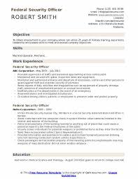Use the usa jobs resume template to be sure it's in the correct format. Federal Security Officer Resume Samples Qwikresume