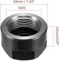 uxcell ER20-A(M25) Type Collet Clamping Hex Nuts for CNC Milling ...