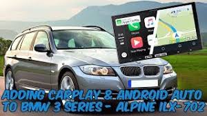 The alpine halo9 boasts a monster 9 floating capacitive touchscreen to give you plenty of information at a glance. Alpine Ilx 702d Bmw 3 Series Carplay Upgrade Dab Bluetooth Apple Carplay Android Auto Youtube