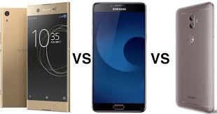 Released 2017, may 188g, 8.1mm thickness android 7.0, up to android 8.0 32gb/64gb storage, microsdxc. Sony Xperia Xa1 Ultra Vs Gionee A1 Plus Vs Samsung Galaxy C9 Pro Selfie Centric Phablets Slug It Out 91mobiles Com