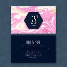 We have lots of 25th wedding anniversary ideas from gifts to parties to show just how much you love them. Free Vector Marble Textured 25th Wedding Anniversary Cards