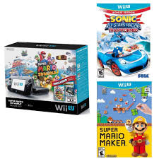 Nintendo Wii U Console Super Mario 3d World Nintendo Land Mario Maker Sonic Wii U Wii Super Mario