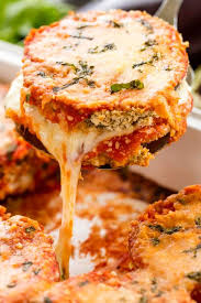 Delicious Baked Eggplant Parmesan With Crispy Coated Eggplant Slices Smothered In Cheese And Marinara Recipes Vegetarian Recipes Healthy Vegetarian Meal Prep
