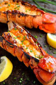 Grilled Lobster Tails With Tropical Fruits Magic Skillet Recipe Grilled Seafood Recipes Seafood Recipes Lobster Recipes