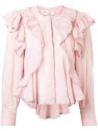 Isabel Marant Etoile Alea Light Pink Blouse For Women Us Al Duca D Aosta