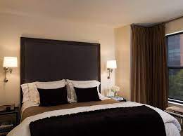 Bedroom Black Headboard Bedroom Headboard Brown Curtains