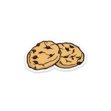The Chocolate Chip Cookies Sticker Products Chip Chocolate Cookies Products Sticker 2020 Cikartma Cizimler Dijital Boyama