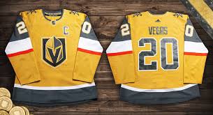 They will take the ice for game 1 of. Vegas Golden Knights Debut New Gold Alternates The First All Metallic Gold Jersey In Nhl History