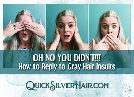 Check spelling or type a new query. How To Reply To Gray Hair Insults My 12 Comebacks Quicksilverhair