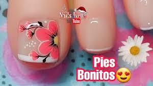Diseño de uñas flores turquesa para pie | uñas decoradas simples y sencillas / decoración de uñas. Decoracion De Unas Pies Gatico Unas Pies Decoracion De Unas Pies