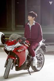 Never Thought I D Need A Pic Of Joshua On A Motorbike Till Now Seventeen Super Junior Selebritas