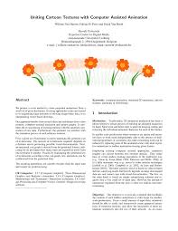 According to nationmaster.com, a computer. Pdf Uniting Cartoon Textures With Computer Assisted Animation