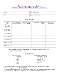 St Francis Preparatory School Christian Service Volunteer