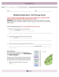 My question is how do i wire the new batteries. Student Exploration Cell Energy Cycle 1
