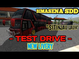 Maka sebelum kalian menggunakan livery sdd ini, sebaiknya download terlebih dahulu template bimasa. Test Drive Bussid Bimasena Sdd Livery Youtube