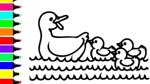 Encourage children to color by providing lots of access to coloring pages and crayons. Learn Colors For Kids Baby Duck Coloring Pages How To Draw Baby Duck Coloring Pages Part 2 Youtube
