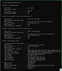 Ipconfig is widnowsos command to list all current tcp/ip network configuration values and refreshes dynamic host configuration protocol and domain name system settings. View Computer S Important Network Information Using Python Geeksforgeeks