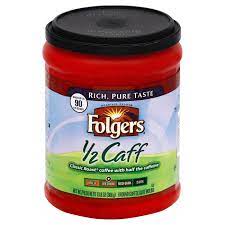 Maybe you would like to learn more about one of these? Folgers 1 2 Caff Medium Roast Ground Coffee Shop Coffee At H E B