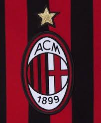 Symbol of ac milan on the top of their changing room. A C Milan Logo