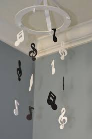 Baby Mobile Clipart Black And White Music Note Nursery Mobile Musical Baby By Flutterbunnyboutique Music Nursery Music Decor Music Bedroom