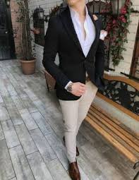 Terziademaltun Italyan Stil Slim Fit Tek Dugme Erkek Blazer Siyah Tek Ceket T3311 Dress Suits For Men Formal Men Outfit Wedding Suits Men Black