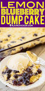 Lemon Blueberry Dump Cake So Easy And Soooo Delicious Blueberries Sugar Lemon Zest Blueberry Dump Cakes Blueberry Dump Cake Recipes Lemon Cake Mix Recipe