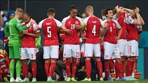 Danish footballer christian eriksen collapsed on saturday during denmark's opening euro 2020 game with nordic rivals finland. P 9c21lopziefm