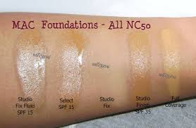 Mac Foundation Concealers Various Shade Formulas And