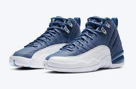 The upper on this pair will fade over time and will unveil a unique design on the base. Air Jordan 12 Indigo Stone Blue Stone Blue 130690 404 Release Date Sbd