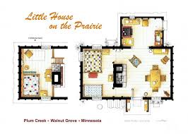 Floorplan Of The Little House On The Prairie From The Little House On The Prairie Tv Series If You Are Interested In A Little House Prairie House Floor Plans