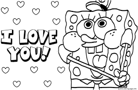 Welcome to the coolest selection of valentine coloring pages, invitations, decorations and loads of original printable designs. Sponge Bob Love You Valentine Day Coloring Pages Printable Valentines For Girls Colouring Free Sheets Of Oguchionyewu
