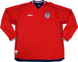 Vintage football shirts of club and international teams from around the world. 2002 04 England Away L S Shirt Good Xl Classic Retro Vintage Football Shirts