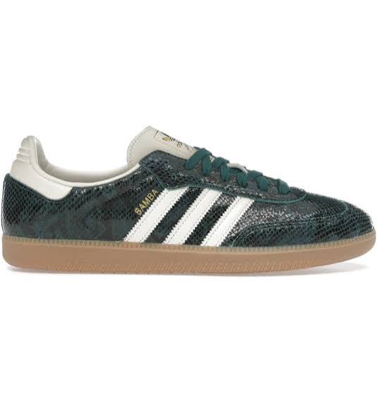 ADIDAS SAMBA OG SNAKESKIN COLLEGIATE GREEN WOMEN'S