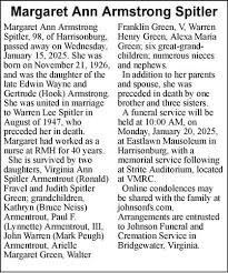 Margaret Ann Armstrong Spitler