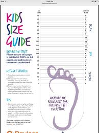 Printable Kids Shoe Size Chart From Payless Shoes Shoe