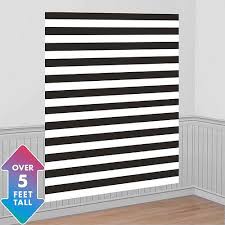 Black And White Striped Tablecloth Party City Black White Striped Scene Setter 54in X 72in Striped Party Decor Black White Parties Scene Setters