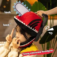 Amazon.com: Redcomets Chainsaw Man Hat,Pochita Hat Pochita Plush Headgear  Soft Warm Plush Mask，Chainsaw Man Cosplay Full Head Mask,Cute Anime  Chainsaw Hats, Cosplay Christmas Party Holiday Hat : Toys & Games