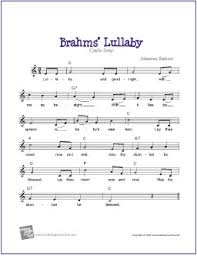 Our favorite lullabies and lullaby music for babies and the adults who dj for them. Brahms Lullaby Free Sheet Music Lead Sheet Makingmusicfun Net