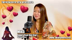 Mika sings for 1min4peace - Feel this Star - YouTube