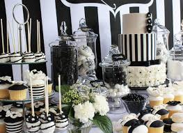 Black And White Candy Table Black And White Chic Dessert Table By Life Is Sweet Candy Buffets White Candy Table White Dessert Tables White Candy Bars