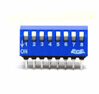 10pc 8P Edge actuated Side Piano Type DIP Switch pitch=2.54x7.62mm ECE  EPS108AZ