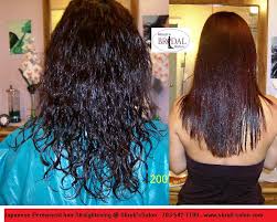 Permanently changes the internal bond of human hair. Best Japanese Hair Straightening Salon Aldie Loudoun County
