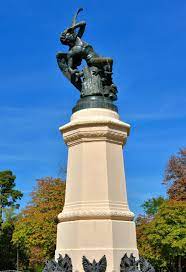 Fuente del ángel caído (fountain of the fallen angel) was sculpted by third year art student ricardo bellver in 1877 and now visited by thousands of admirers in the spanish capital's buen retiro park. Fallen Angel Statue At Buen Retiro Park In Madrid Spain Encircle Photos