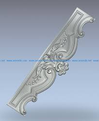 Pattern In Front Of Bed Frame Wood Carving File Stl For Artcam And Aspire Jdpaint Free Vector Art 3d Mode Wood Carving Designs Wood Bed Frame Wooden Bed Design