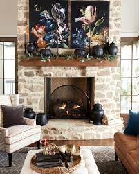 3 Fall Fireplaces That Last Through The Holidays How To Decorate Living Room Furniture Layout Fall Fireplace Living Room Decor