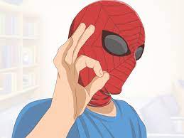 Cut the fabric slightly wider and longer than the mask. How To Make A Spider Man Mask 14 Steps With Pictures Wikihow