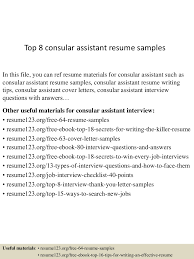 Project assistant cover letter sample. Consular Assistant Cover Letter Sample Cover Letter