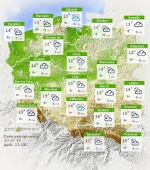 Prognoza pogody na nadchodzące dni, ostrzeżenia meteorologiczne, temperatura, zachmurzenie, opady. Pogodnie Pogoda Serwis Pogodowy Map Map Screenshot